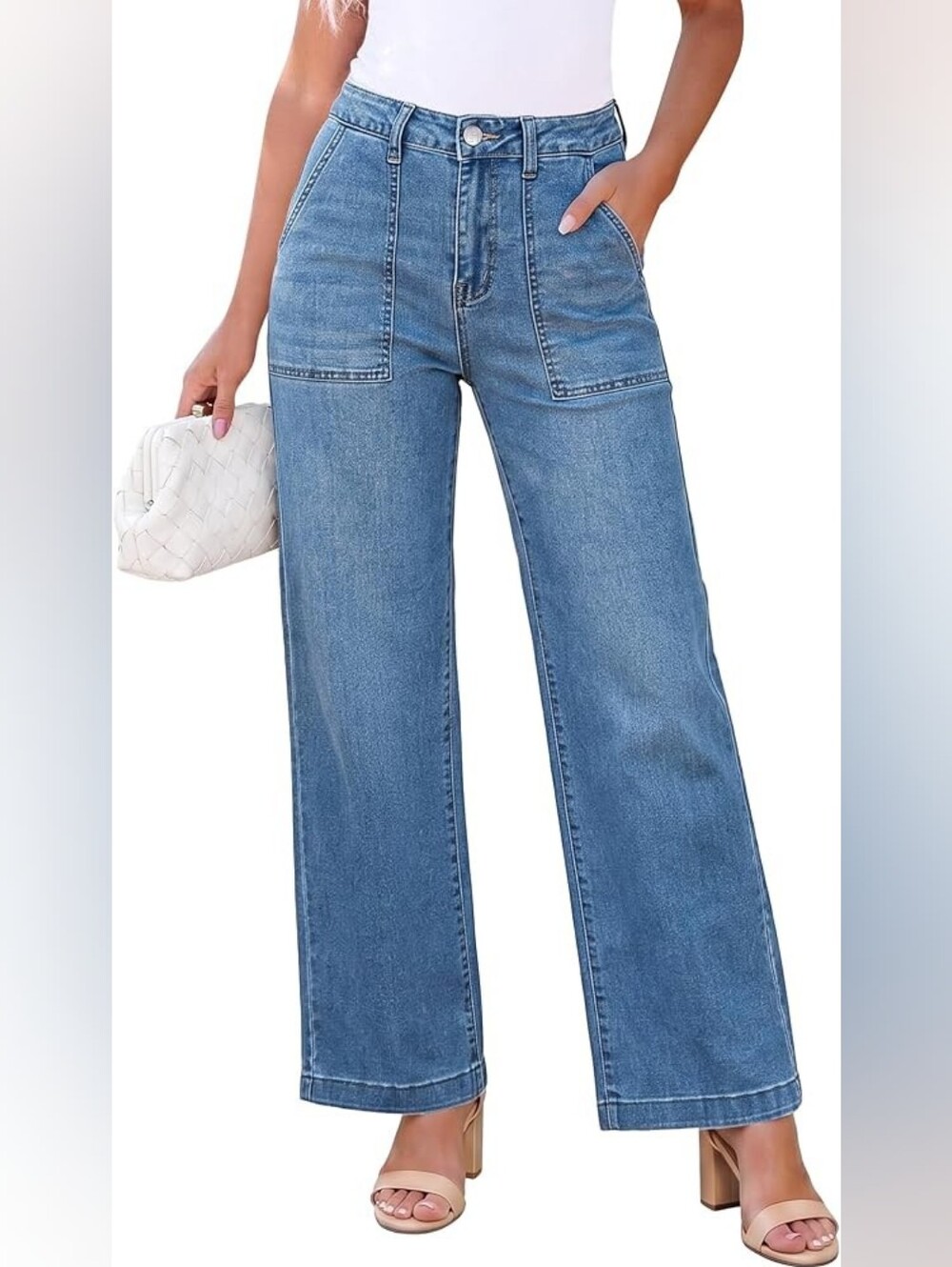 Sonoma Wide-Leg High-Rise Utility Jeans